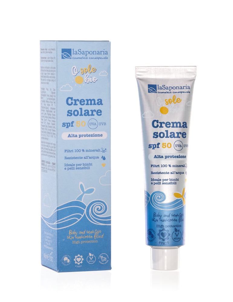 FOTO CREMA SOLARE LA SAPONARIA SPF 50 TRAVEL SIZE