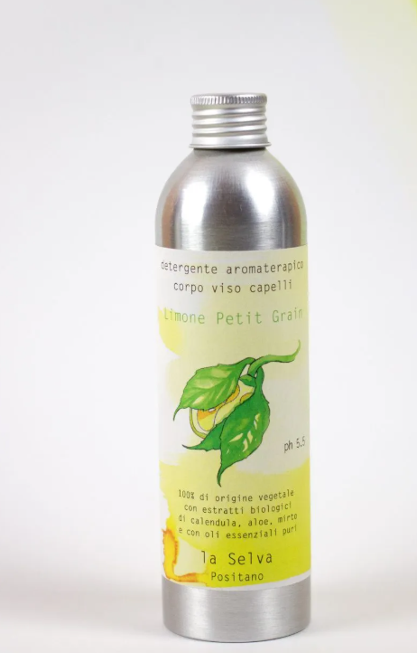 DETERGENTE AROMATERAPICO VISO CORPO CAPELLI LIMONE E PETIT GRAIN