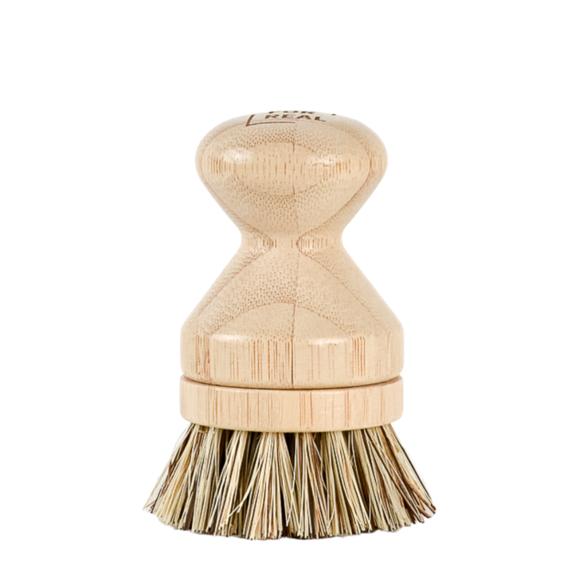 ECO FOR REAL – Pot Brush spazzola cucina testina sostituibile-UNION-setole marroni.manico legno tondeggiante